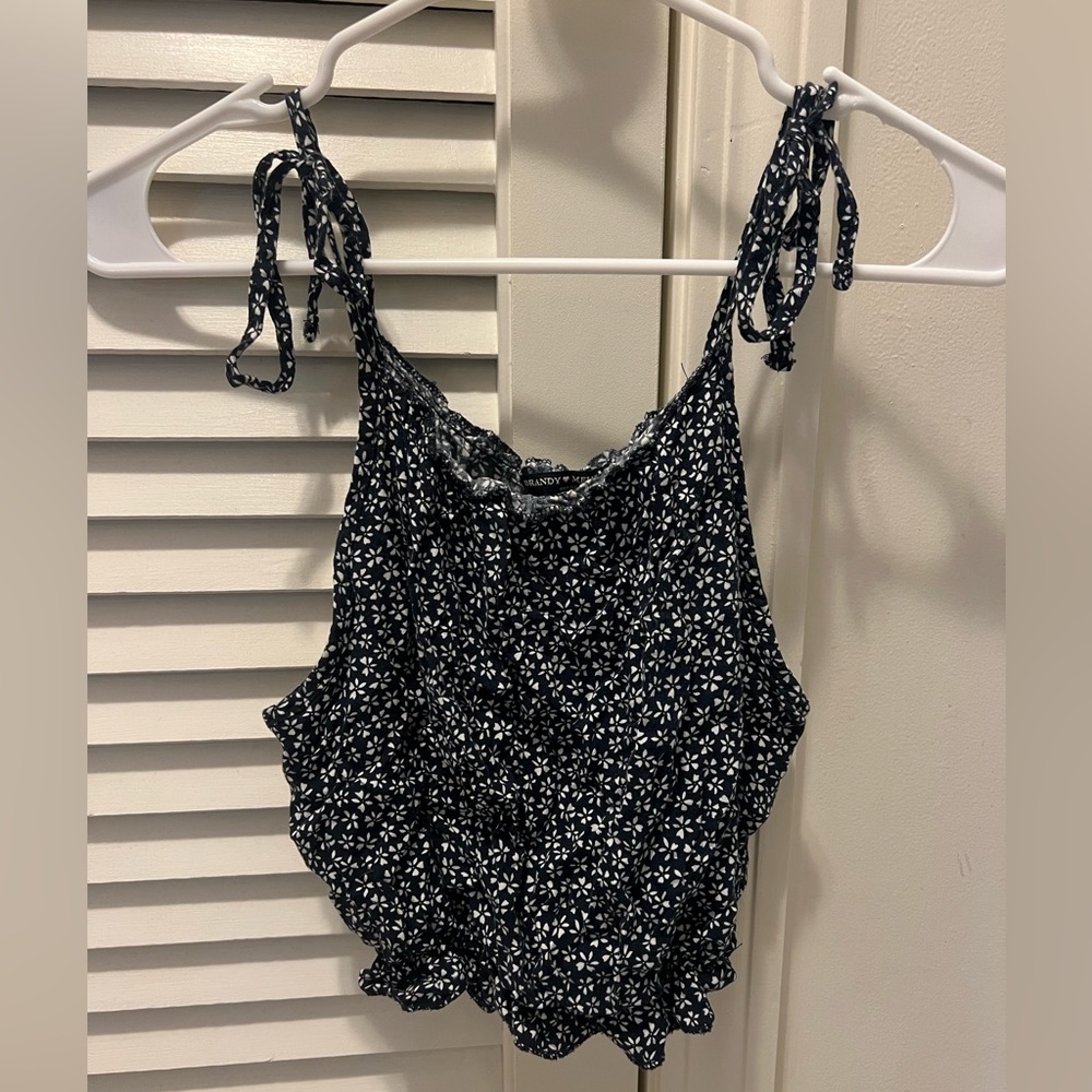 Brandy Melville Floral Carly Tank One Size